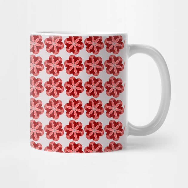 Red Daisy Pattern by RdaL-Design